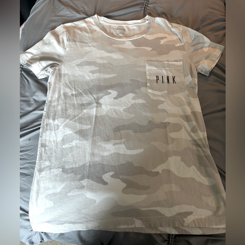 Gray camo Victoria’s Secret PINK tshirt